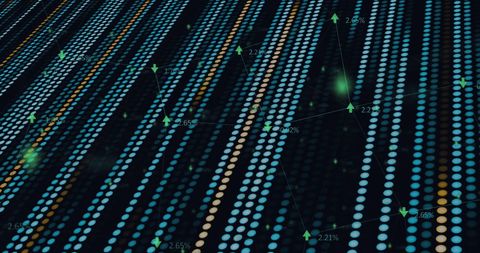 Abstract Digital Interface with Dotted Pattern - Download Free Stock Images Pikwizard.com