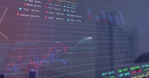 Digital Finance Analytics Interface with Transparent Cityscape Background - Download Free Stock Images Pikwizard.com