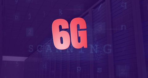 6G Technology with Data Processing in Server Room Visualization - Download Free Stock Images Pikwizard.com