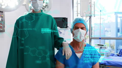 Surgeons Working with Digital Biochemical Data Overlays