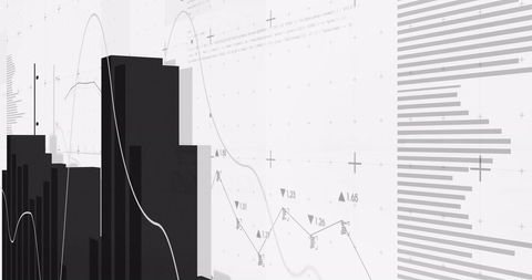 Data Analysis with Abstract Financial Graphics Design - Download Free Stock Images Pikwizard.com