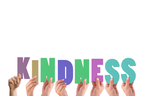 hands holding transparent colorful letters spelling kindness - Download Free Stock Videos Pikwizard.com