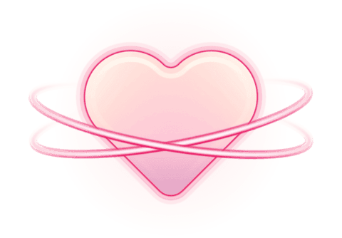 pastel heart planet with neon rings on transparent background - Download Free Stock Videos Pikwizard.com