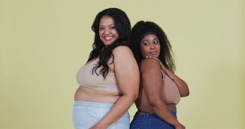 Confident Women Celebrating Friendship and Diversity in Modern Fashion