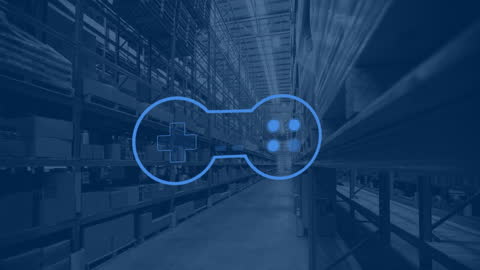 Virtual Reality Tech Concept in Industrial Space