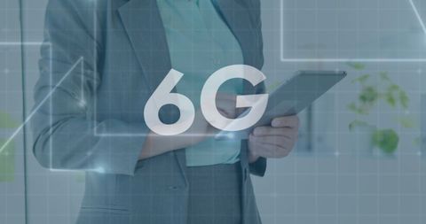 Businesswoman Exploring 6G Technology on Tablet Device - Download Free Stock Images Pikwizard.com