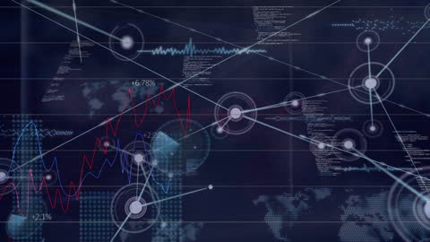 Global Networking and Technology with Digital Data Visualization