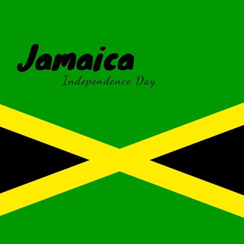 Jamaica Independence Day Celebration Design with National Flag - Download Free Stock Templates Pikwizard.com