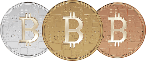 Digital Illustration Showing Three Textured Bitcoins with Transparent Background - Download Free Stock Videos Pikwizard.com