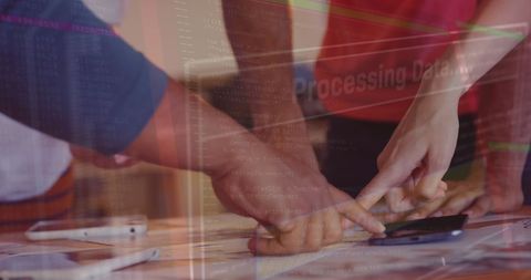 Collaborative Team Discusses Financial Data Analysis