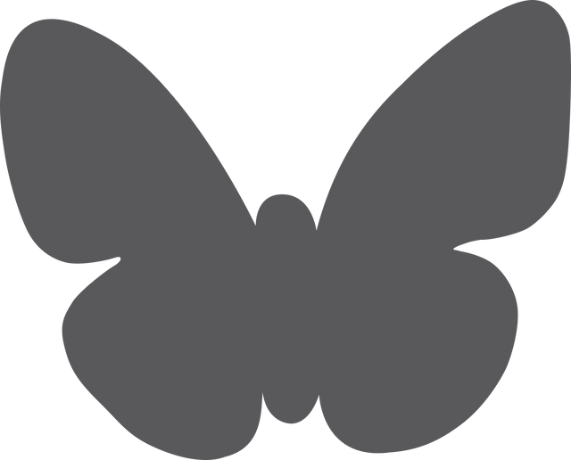 Grey Butterfly Silhouette Transparent Background Illustration - Download Free Stock Videos Pikwizard.com