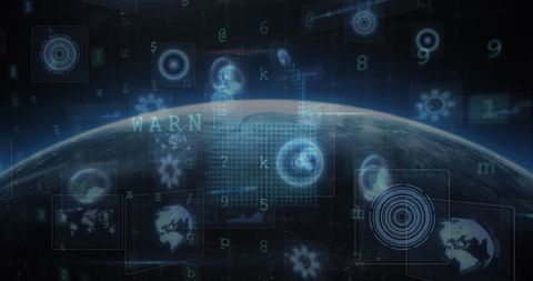 Digital Interface Analyzing Global Data Network - Download Free Stock Images Pikwizard.com