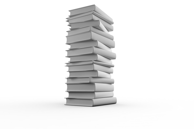 Tall Stack of White Books on Transparent Background - Download Free Stock Videos Pikwizard.com