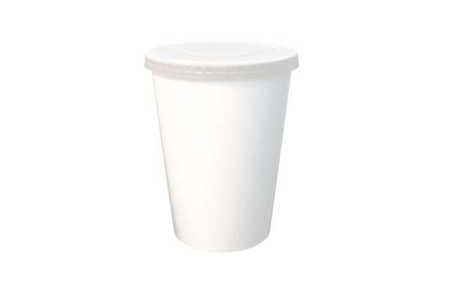 White Takeaway Drink Cup with Lid Illustration on Transparent Background - Download Free Stock Videos Pikwizard.com