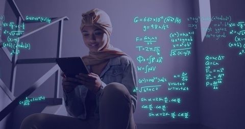 Diverse Student Engaging with Digital Mathematics