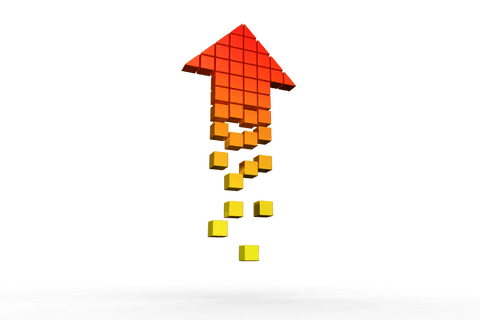 digital arrow fragmenting into particles on transparent background - Download Free Stock Videos Pikwizard.com