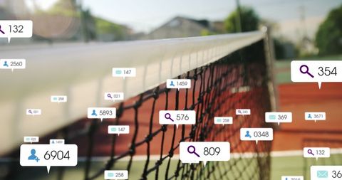 Social Media Engagement Metrics in Tennis Context - Download Free Stock Images Pikwizard.com