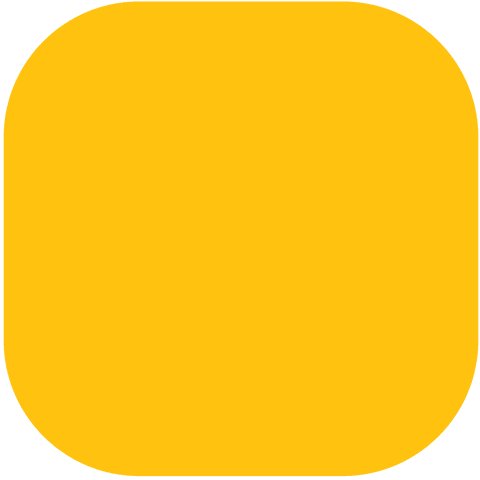 Yellow Rounded Square on Transparent Background Vector - Download Free Stock Videos Pikwizard.com