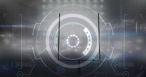Digital Scope Targeting Futuristic Sports Stadium - Download Free Stock Images Pikwizard.com