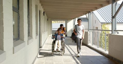 Diverse Classmates Sharing a Moment of Inclusiveness and Joy