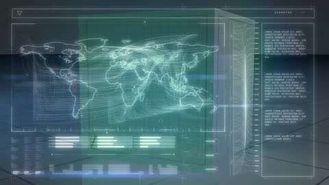 Global Data Processing with Digital Map Interface