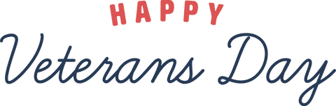 Transparent Veterans Day Celebration Logo with Handwritten Text