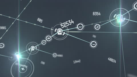 Abstract Digital Network Hologram Projection