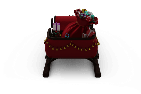 transparent christmas sleigh loaded with colorful gifts - Download Free Stock Videos Pikwizard.com