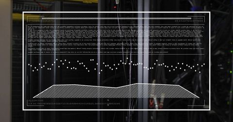 Data Encryption Overlay on Server Racks in Modern Data Center - Download Free Stock Images Pikwizard.com