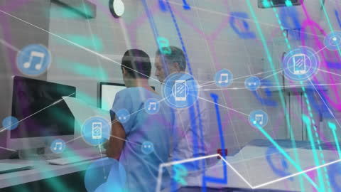 Healthcare Technology Integration with Data Network Visualization