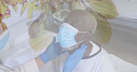 Elderly Patient Receiving Medical Check During Covid-19 Crisis