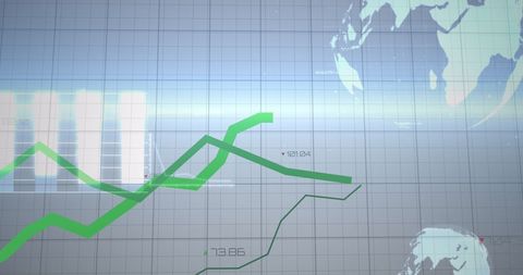 Digital Graphs and Global Data Interface Concept - Download Free Stock Images Pikwizard.com