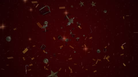 Vibrant Confetti Falling on Dark Background Celebration Animation
