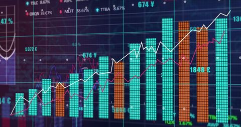Stock Market Data Visuals Analyze Global Economic Trends - Download Free Stock Images Pikwizard.com