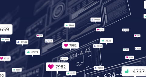 Digital Interface Animation with Social Media Analytics