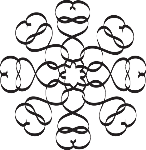 Abstract Circular Pattern with Interlocking Loops on Transparent Background - Download Free Stock Videos Pikwizard.com