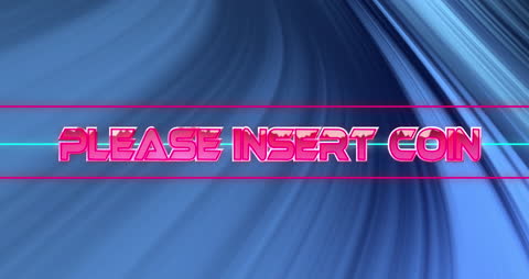 Retro Video Game Arcade Start Screen Wallpaper