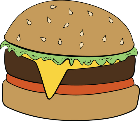 digital cartoon hamburger on transparent background minimalist style - Download Free Stock Videos Pikwizard.com
