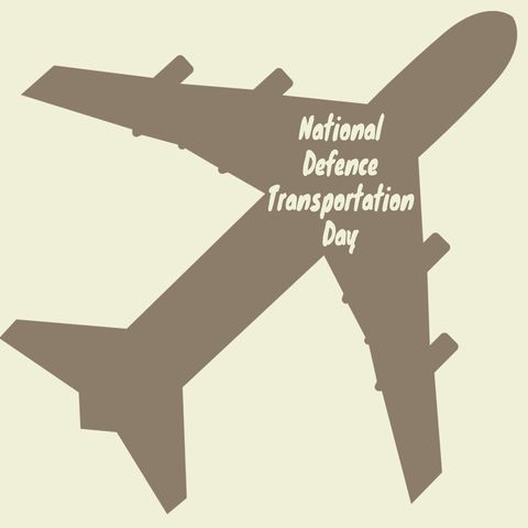 aviation silhouette highlighting national defence transportation day - Download Free Stock Templates Pikwizard.com