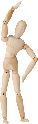 wooden mannequin stretching transparent effect for exercise concepts - Download Free Stock Videos Pikwizard.com
