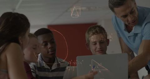 students learning mathematics with teacher in classroom - Download Free Stock Images Pikwizard.com