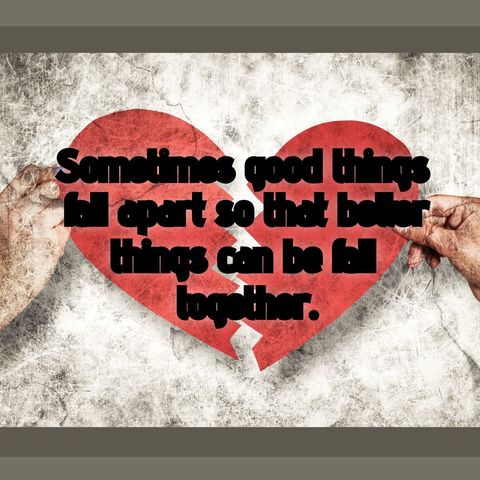 inspirational quote on resolving broken heart theme - Download Free Stock Templates Pikwizard.com