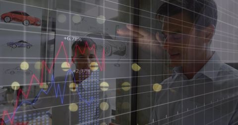 business team analyzing digital financial trends data sentiments - Download Free Stock Images Pikwizard.com