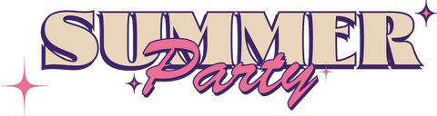 Stylized Glowing Summer Party Logo with Neon Sparkles - Download Free Stock Videos Pikwizard.com