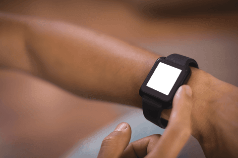 close-up of hands using transparent display on smartwatch - Download Free Stock Videos Pikwizard.com