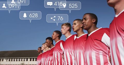 Social media integration in team sports performance