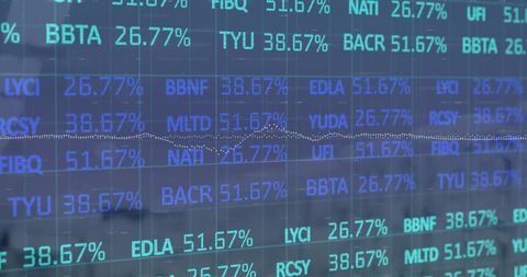 digital stock market data visualization in blue - Download Free Stock Images Pikwizard.com