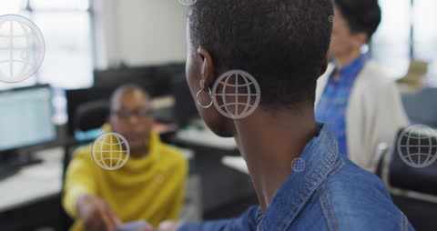 Diverse Business Team Analyzing Global Data