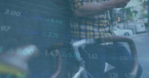 Digital StockMarket Analysis Overlay on Casual Tablet Usage