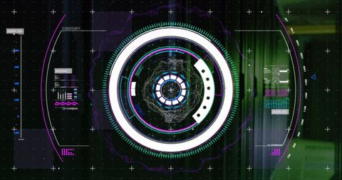 Futuristic Data Processing Interface in Action - Download Free Stock Images Pikwizard.com
